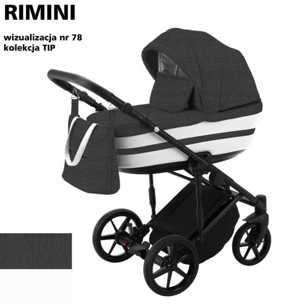 

Детская коляска универсальная 2 в 1 Adamex Rimini Tip RI-78