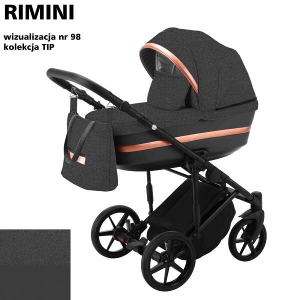 

Детская коляска универсальная 2 в 1 Adamex Rimini Tip RI-98
