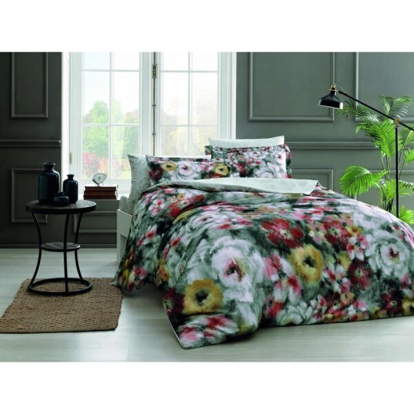 

Комплект постельного белья Тас сатин Digital - Leros gri v01 серый семейное (svt-2000022260169)