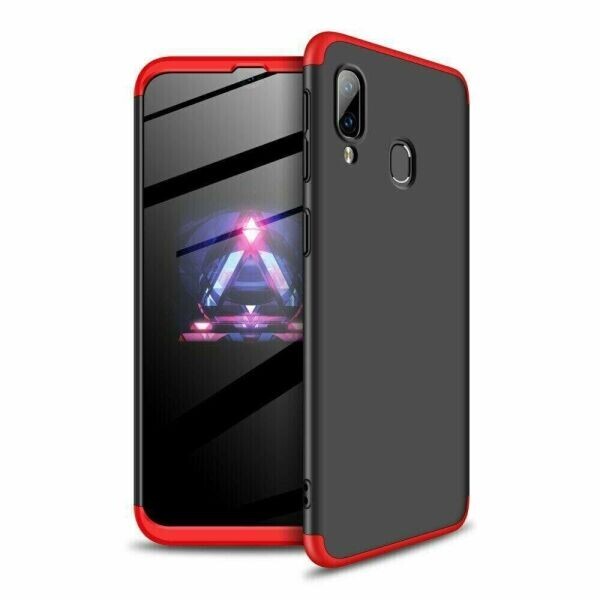 

Чехол GKK 360 градусов для Samsung Galaxy A40 цвет Черно-Красный (063210_8)