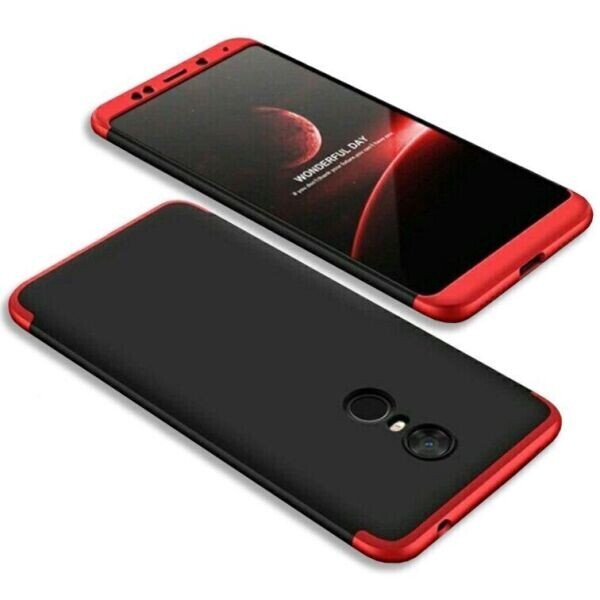 

Чехол GKK 360 градусов для Xiaomi Redmi 5 цвет Черно-Красный (081710_8)