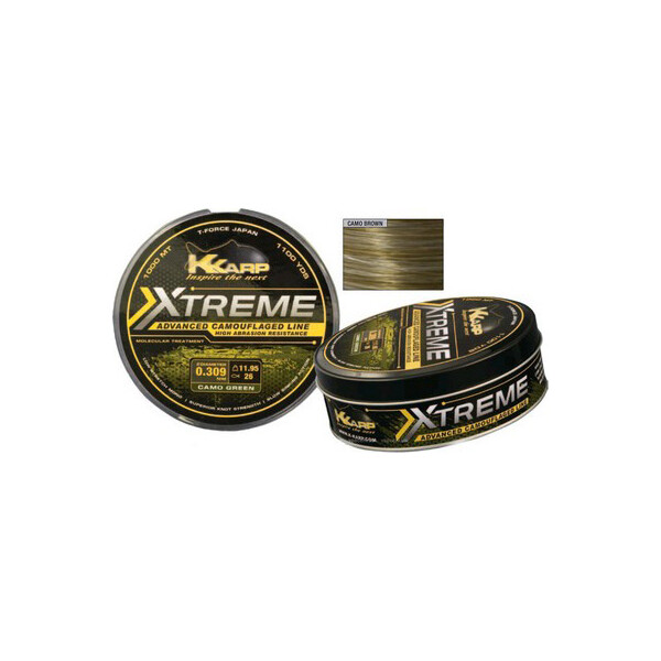

Леска K-KARP eXTReme CAMO BROWN 1000м 0.309мм 11.95кг