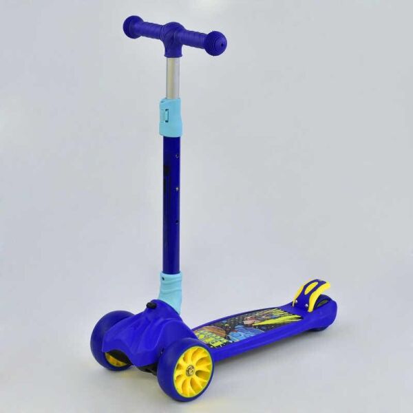 

Самокат трехколесный Best Scooter, MAXI, СИНИЙ, колёса PU со светом, передние d=12см, задние d=8см, СКЛАДНОЙ
