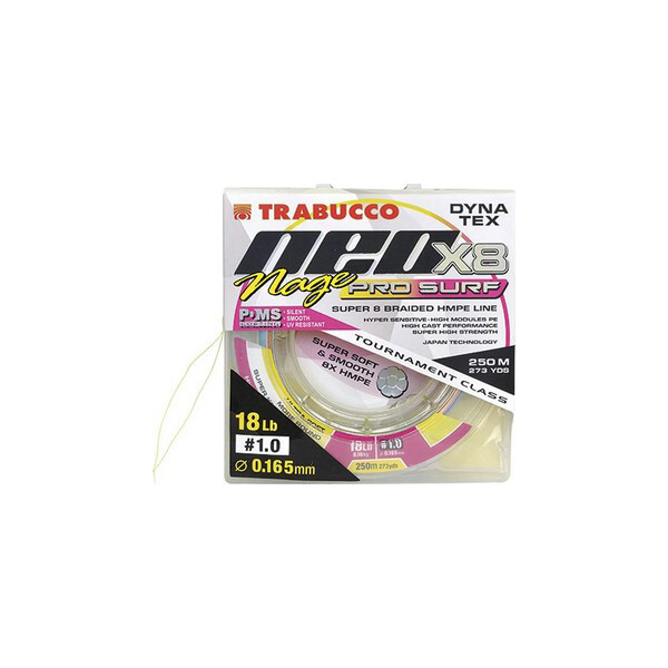 

Шнур Trabucco DYNA-TEX NEO 8X NAGE SURF 250м 0.128 5.44кг