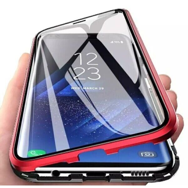 

Чехол магнитный с защитным стеклом для Samsung Galaxy A20 / A30 цвет Красный (063068)