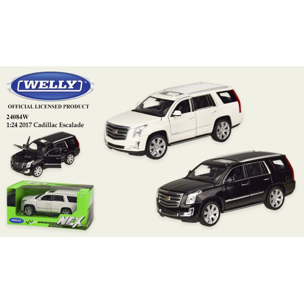 

Машина метал "WELLY"1:27 CADILLAC ESCALADE,откр.двери,капот,2 цвета,в кор.23*11*10 см,19*7.5*7 см /24-4/
