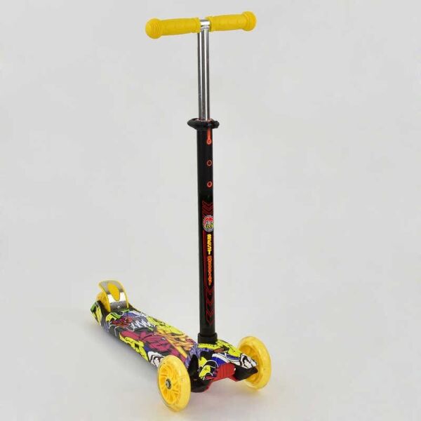

Самокат MAXI Best Scooter пластмас., 4 колеса PU, СВЕТ, трубка руля алюмин., d=12см, в кор. /1/