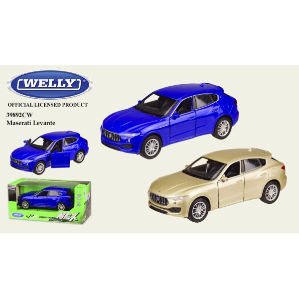 

Машина метал "WELLY"1:32 MASERATI LEVANTE,откр.двери,2 цвета,в кор.18*8*8см,15*6*5 см /48-2/