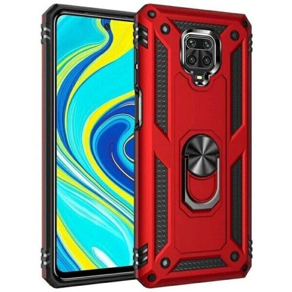 

Чехол с кольцом Defender для Xiaomi Redmi Note 9s / Note 9 Pro цвет Красный (085367)