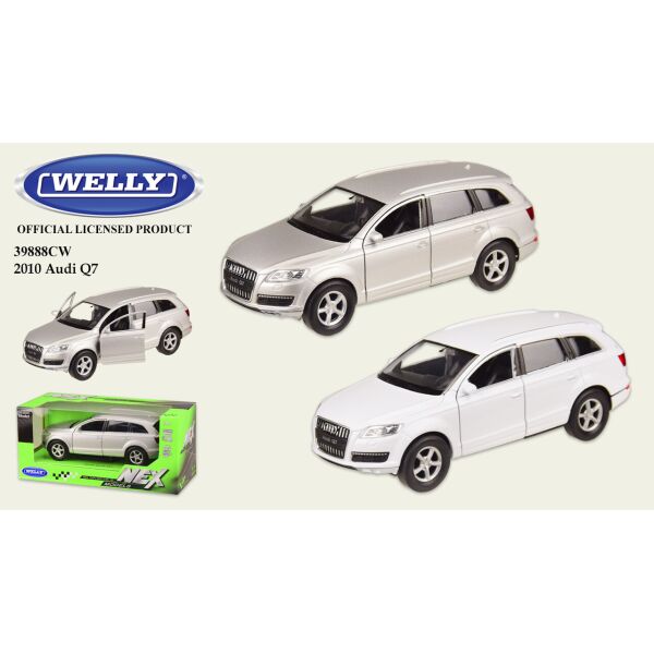 

Машина метал "WELLY"1:33 AUDI Q7,откр.двери,2 цвета,в кор.18*8*8 см, 15.5*6*5.5см /48-2/