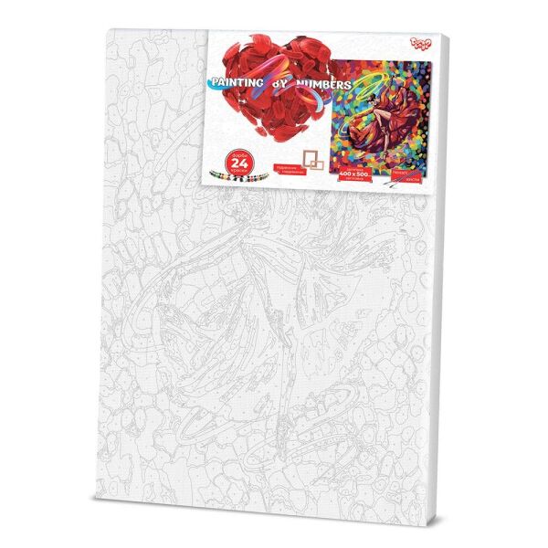 

Картина по номерам "Танцовщица в красном" без кор. PAINTING BY NUMBERS 40см*50см /10/