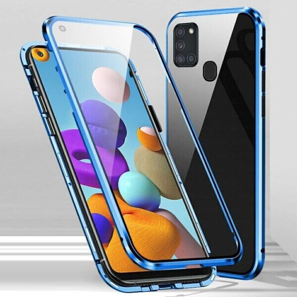

Чехол магнитный с защитным стеклом для Samsung Galaxy A21s цвет Синий (066168_4)