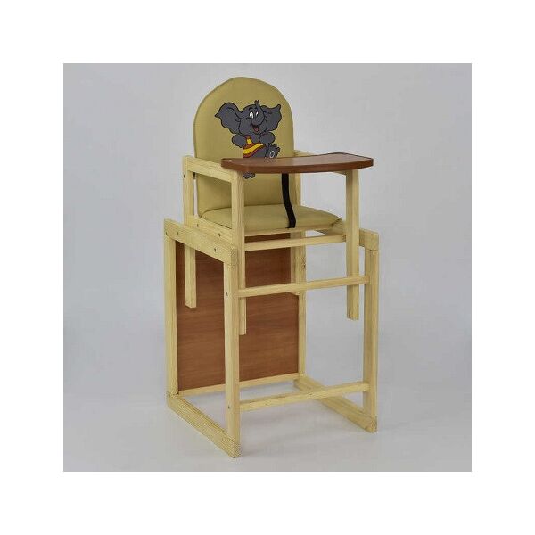 

Стульчик для кормления желтый "Слоненок" ТМ Мася (кожзам), Бамсик 45*43*90 см /1/