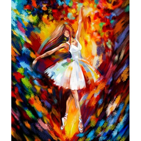 

Картина по номерам "Балерина в белом" в кор. PAINTING BY NUMBERS 40см*50см /10/
