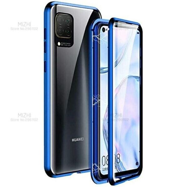 

Чехол магнитный с защитным стеклом для Huawei P40 lite цвет Синий (015168_4)