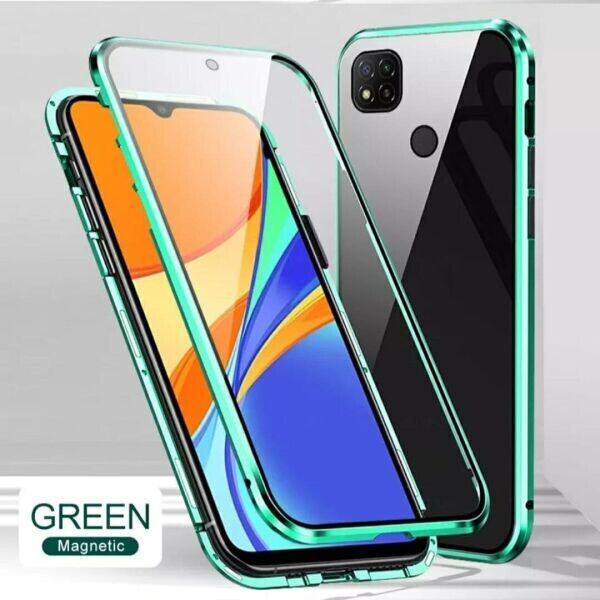 

Магнитный с защитным стеклом для Xiaomi Redmi 9C цвет Зелёный (086268)