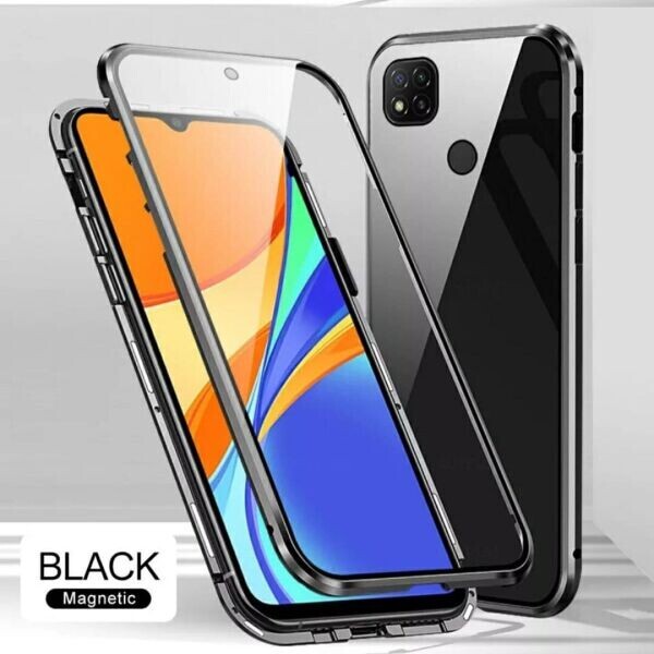 

Чехол магнитный с защитным стеклом для Xiaomi Redmi 9C цвет Чёрный (086268_1)