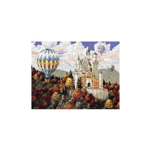 

Живопись по номерам "Замок в горах" 50 * 65см