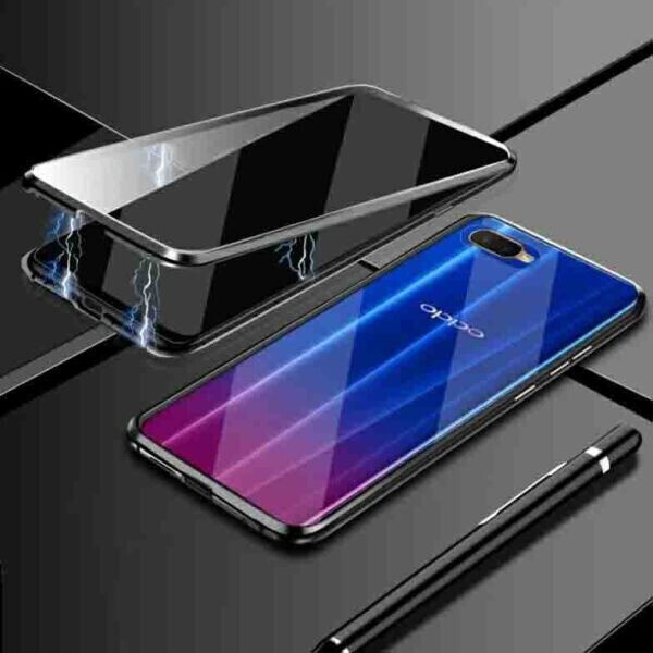 

Чехол магнитный с защитным стеклом для Oppo A12 цвет Чёрный (150968_1)