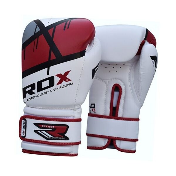 

Боксерские перчатки RDX Inc Rex Leather 10oz Бело-красный (37260020)