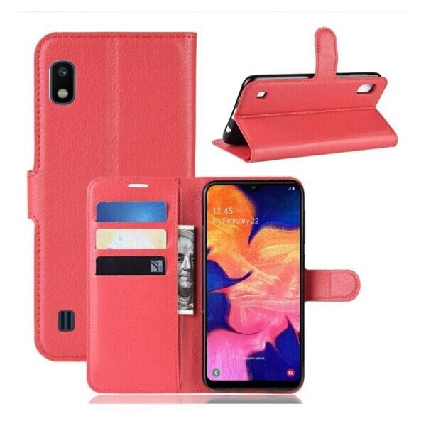

Книжка с карманами для карт для Samsung Galaxy A10 цвет Красный (063816)
