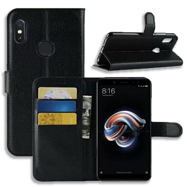 

Книжка с карманами для карт для Xiaomi Redmi Note 6 Pro цвет Черный (082916_1)