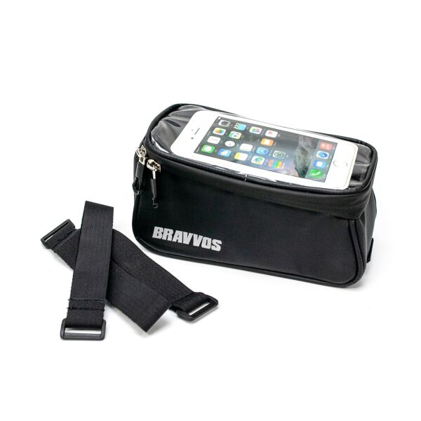 

Велосумка на верхнюю трубу рамы, с отделением под смартфон черный BRAVVOS CT-003