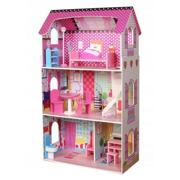 

Кукольный домик EcoToys DH617 + 10 аксессуаров (8071)