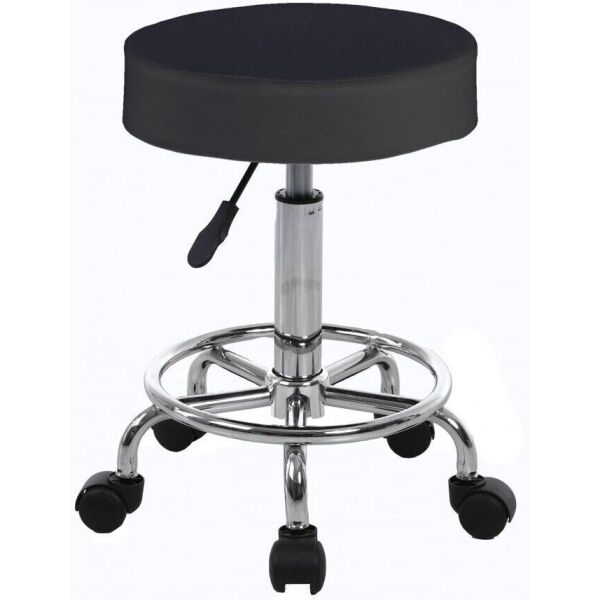 

Стул барный Hoker Bonro B-830 Black поворотный, с регулировкой высоты, экокожа