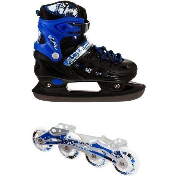 

Раздвижные Ролики Коньки 2в1 Scale Sport Черно Голубой р. 30-33 (rs345)