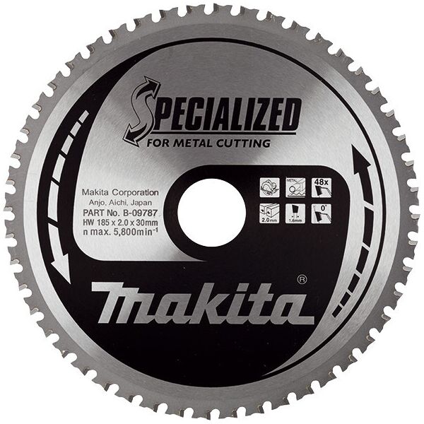 

Пильный диск по стали Makita SPECIALIZED 185x30 мм 48T (B-09787)