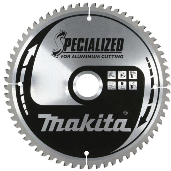 

Пильный диск Makita для алюминия SPECIALIZED 200х30 мм 64 зуба (B-09690)