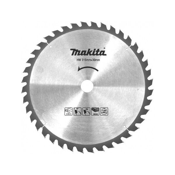 

Пильный диск Makita для 2712 315x30 мм 40 зубьев (JM27170001)