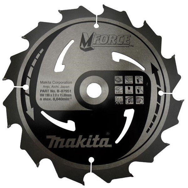 

Пильный диск Makita MForce 210 мм 40 зубьев (B-08109)