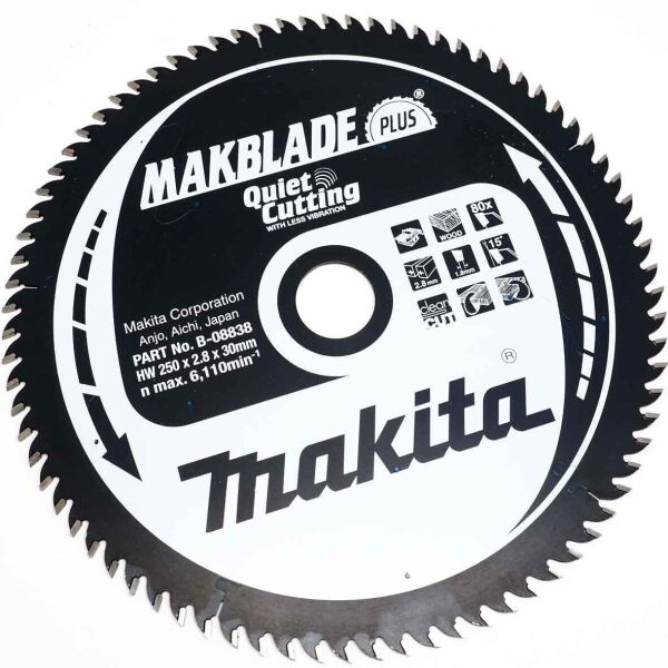 

Пильный диск Makita MAKBlade Plus 305 мм 40 зубьев (B-08660)