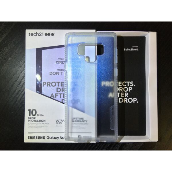 Акція на Противоударный чехол Tech21 Чистое Мерцание для Samsung Note 9 Blue від Allo UA