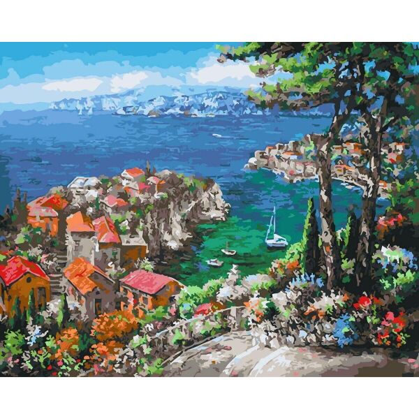 

Картина по номерам Лазурный берег, 40х50 см., Rainbow Art