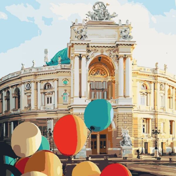 

Картина по номерам Жемчужина у моря 40*40см * KHO3501