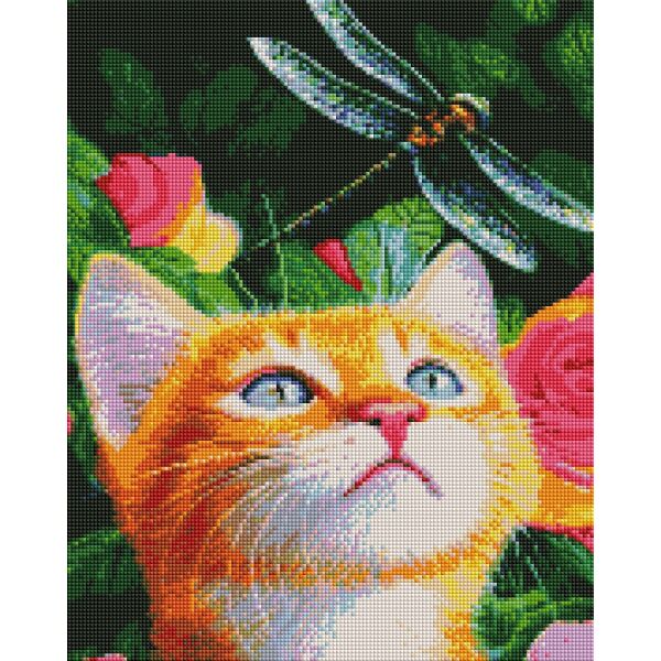 

Алмазная мозайка ArtStory Кот и стрекоза 40*50см в коробке