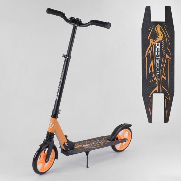 

Самокат BEST SCOOTER SHARK 71429 оранжевый