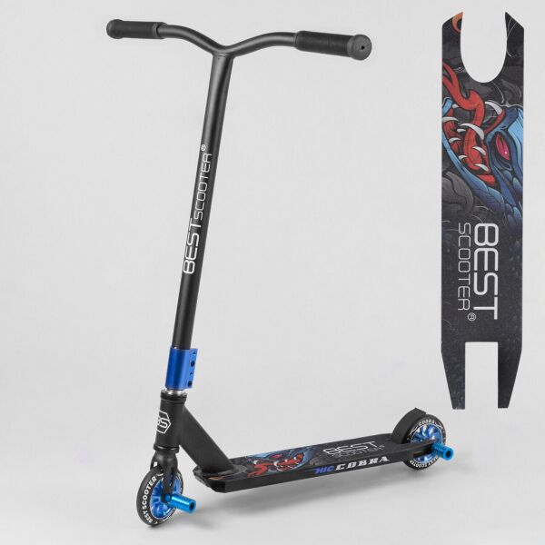 

Самокат BEST SCOOTER 32999 синий (диски металл, 2 пеги)