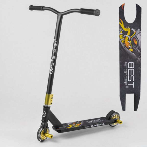 

Самокат BEST SCOOTER 54557 золотистый (диски металл, 2 пеги)