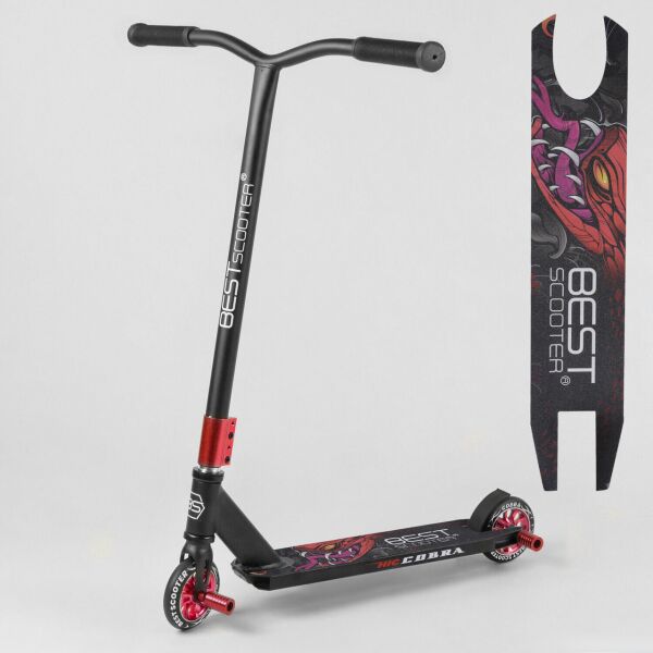 

Самокат BEST SCOOTER 66487 красный (диски металл, 2 пеги)