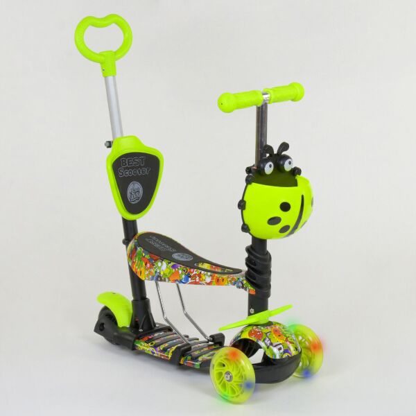 

Самокат BEST SCOOTER 55945 5в1 салатовый