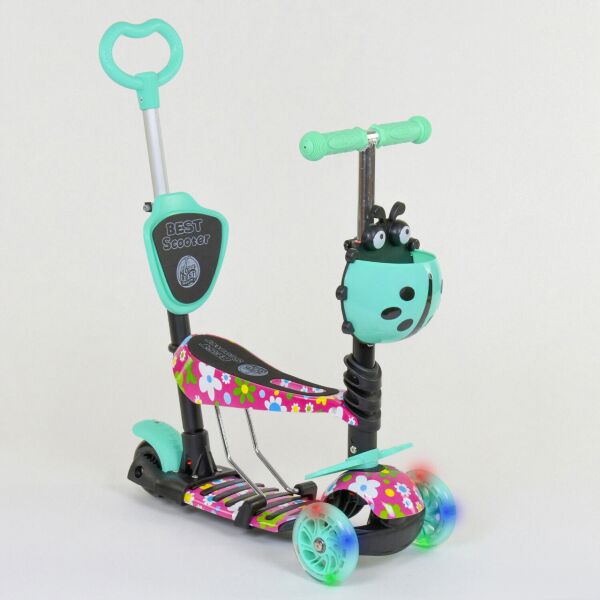 

Самокат BEST SCOOTER 43702 5в1 бирюзовый