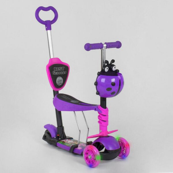 

Самокат BEST SCOOTER 47365 5в1 фиолетовый
