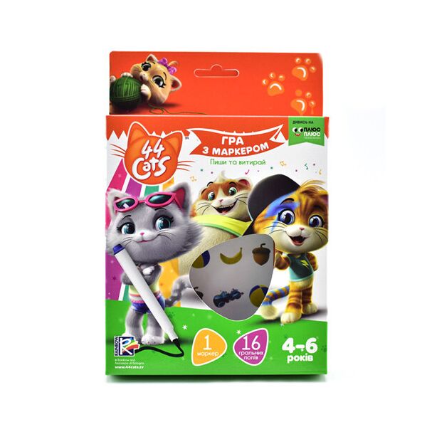 

Игра с маркером 44 Cats VT5010 (укр) ( 4-6 лет VT5010-16)