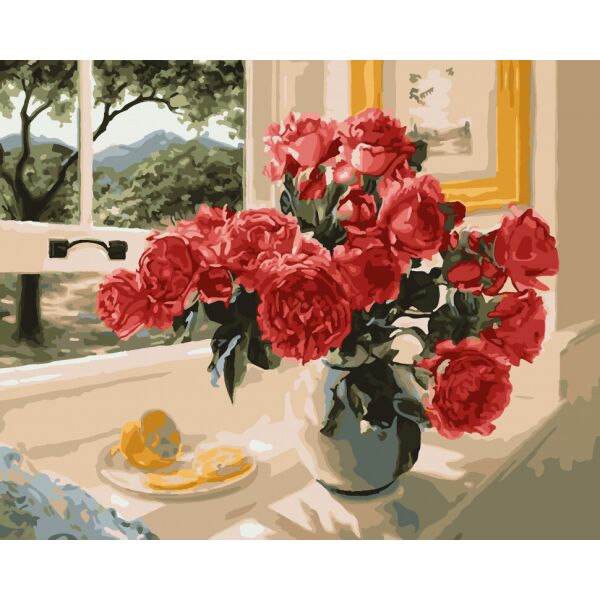 

Картина по номерам Art Craft Розы на подоконнике 40*50 см 12115-AC