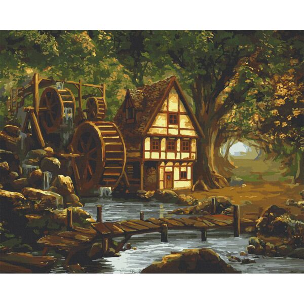 

Картина по номерам. Art Craft Мельница в заколдованном лесу 38*50 см 10543-AC