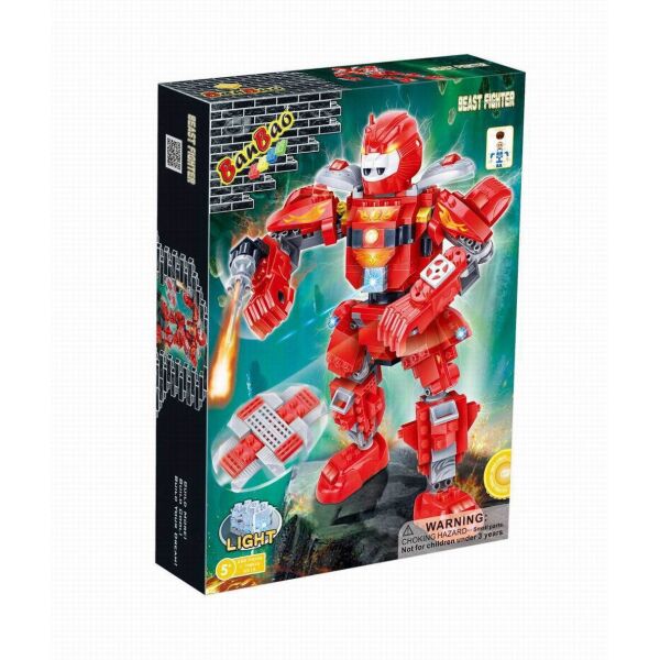 

Конструктор BANBAO 6315 боец, 228 дет., Свет, фигурка, кор., 33-24-7 см